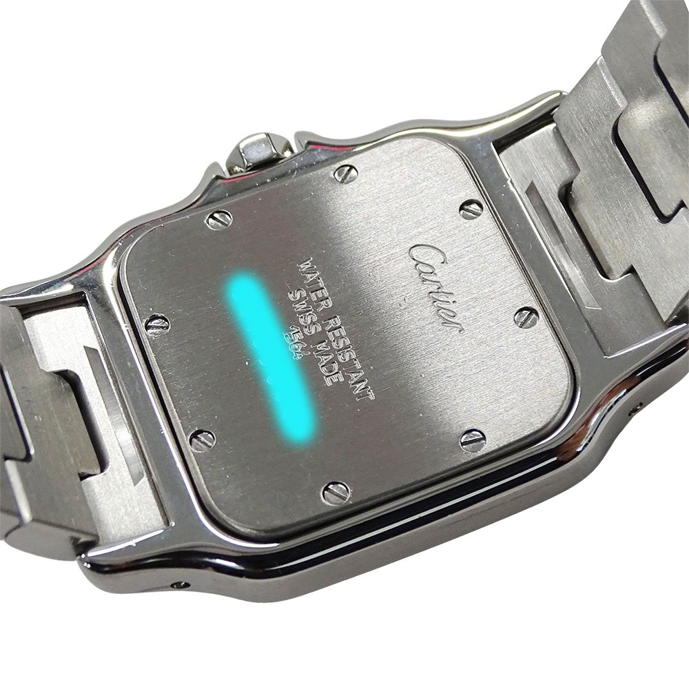 Cartier Watch Santos Galbe LM Date Quartz Stainless Steel Silver Ivory Polished — view 6
