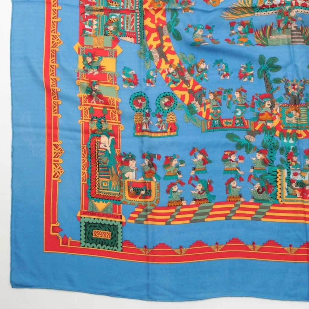 Hermes Cashmere Silk Carre Geant 140 Astres Et Soleils Celestial Bodies — view 4