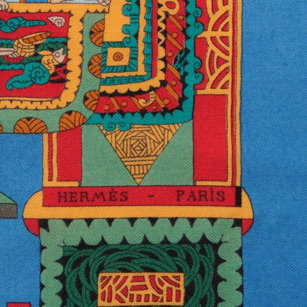 Hermes Cashmere Silk Carre Geant 140 Astres Et Soleils Celestial Bodies — view 7