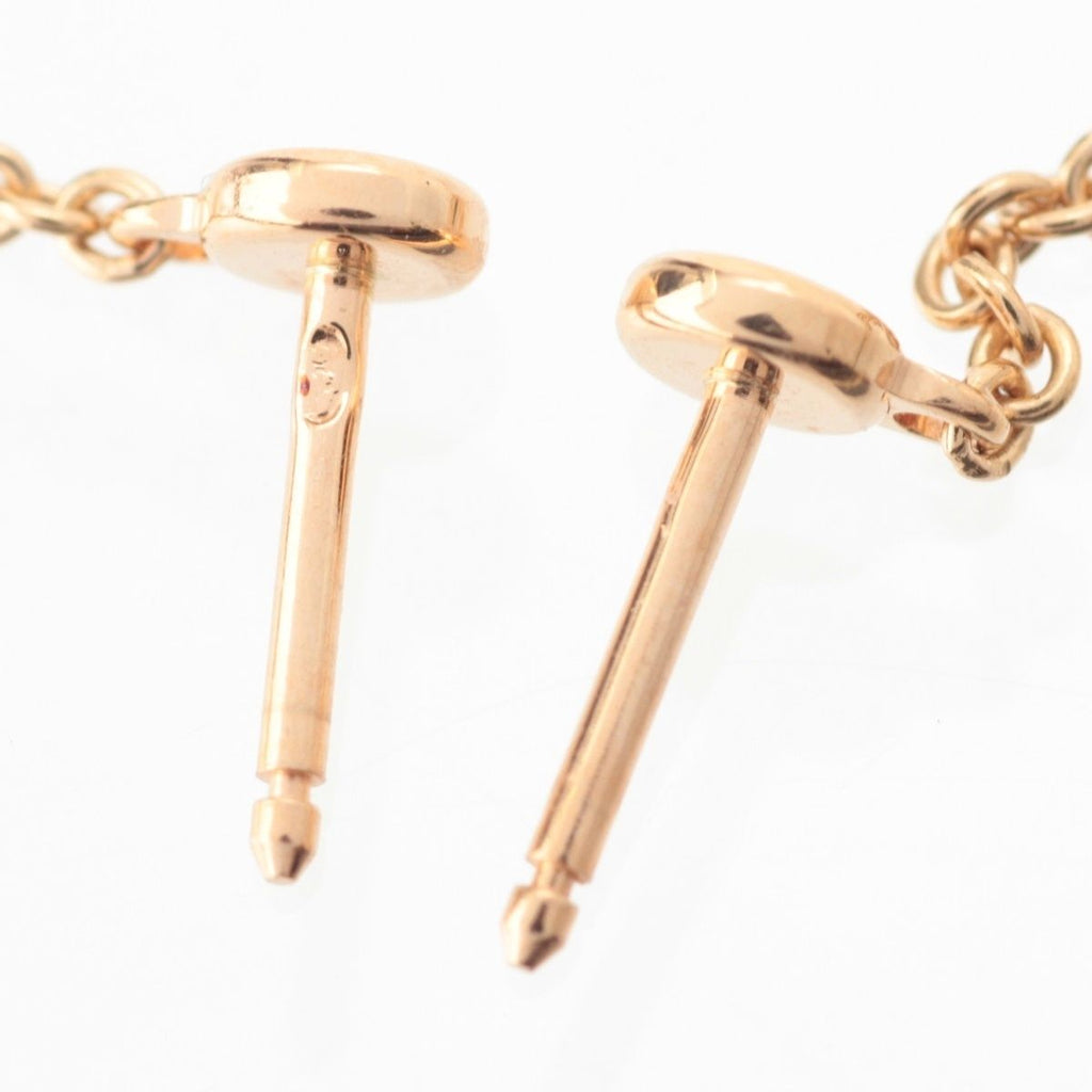 Hermes Chaine D'ancre 750 Pink Gold Mini Punk Earrings — view 8