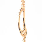 Hermes Chaine D'ancre 750 Pink Gold Mini Punk Earrings — view 3