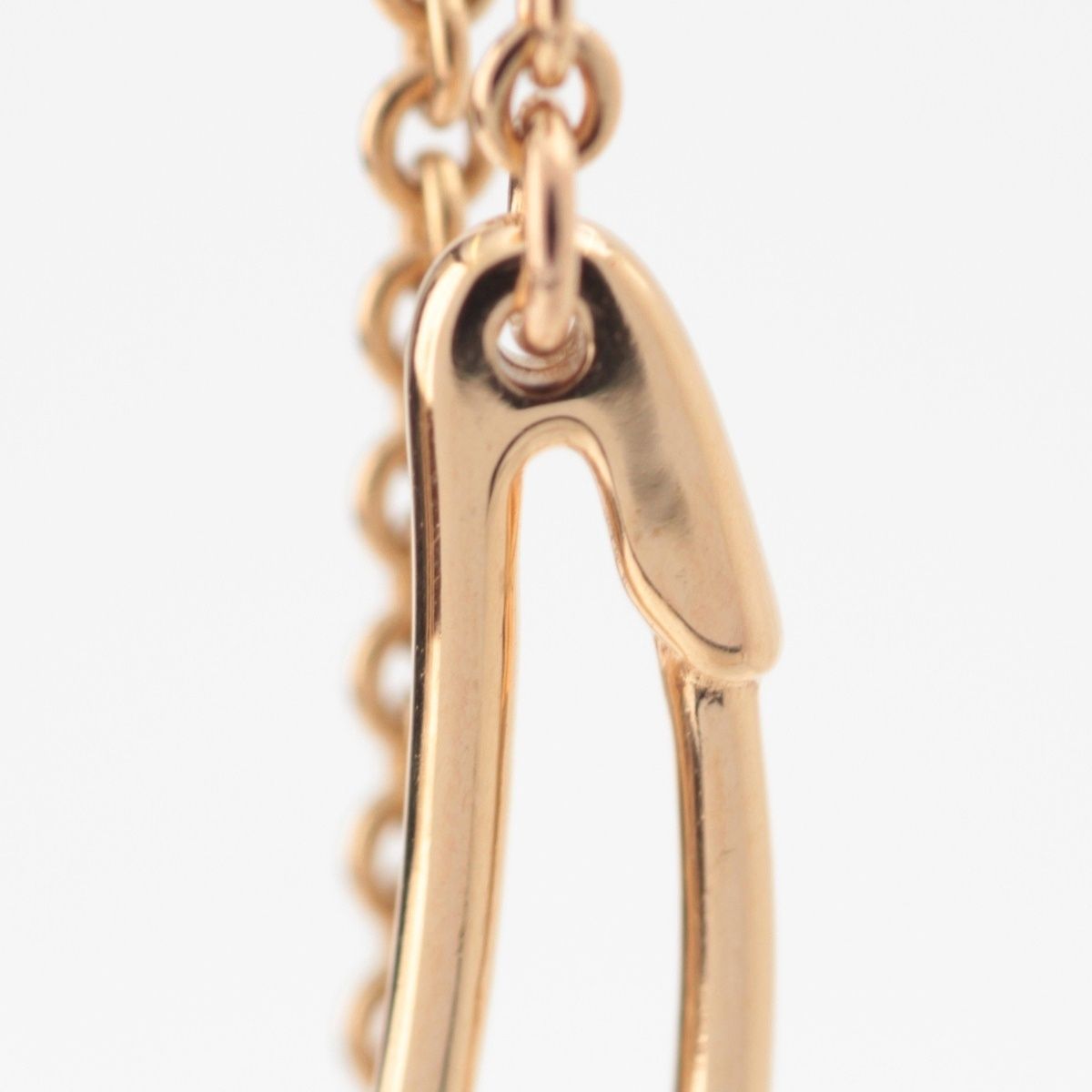 Hermes Chaine D'ancre 750 Pink Gold Mini Punk Earrings — view 6