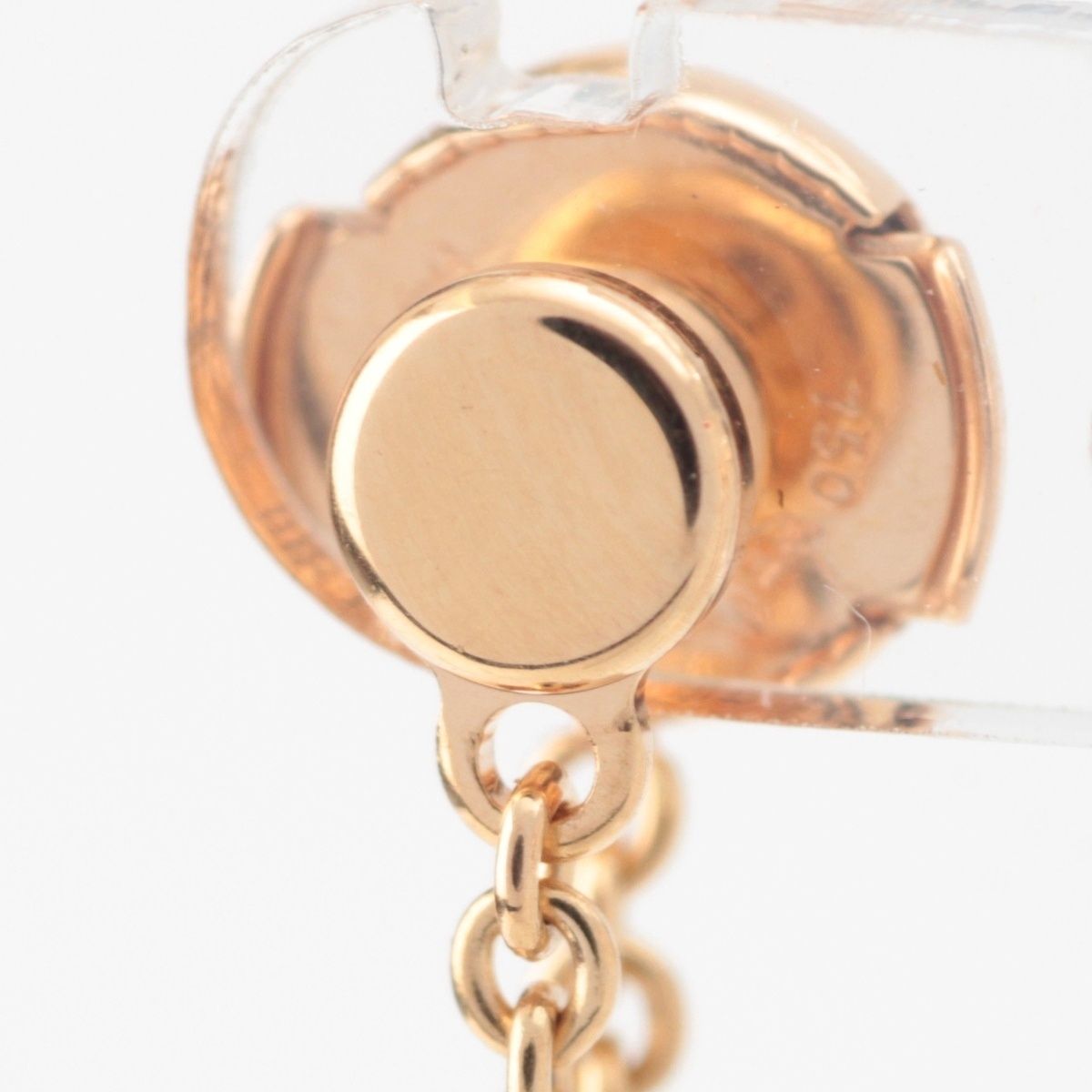 Hermes Chaine D'ancre 750 Pink Gold Mini Punk Earrings — view 4
