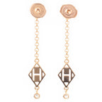 Hermes Libris Diamond Earrings 750 Gambard — view 2