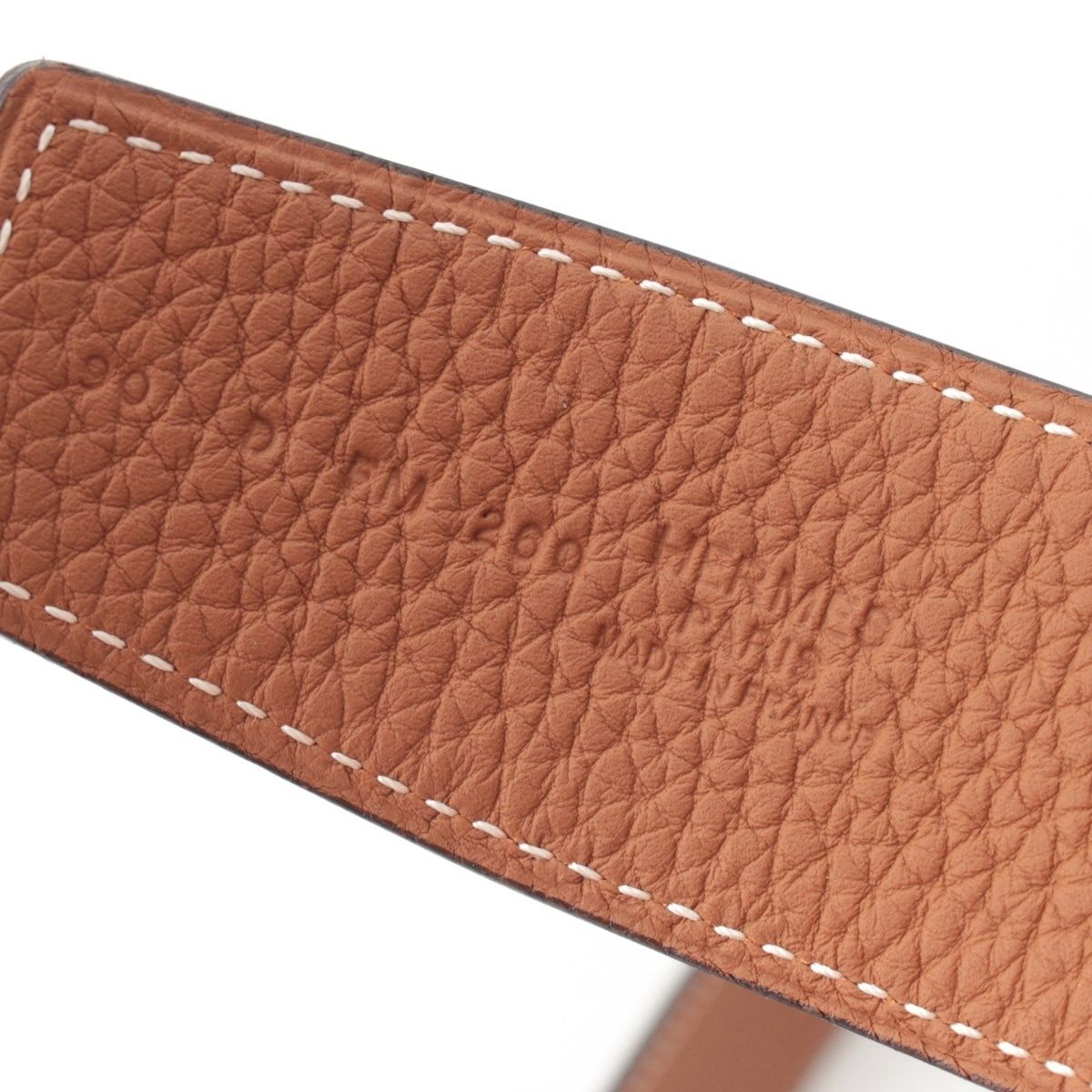 Hermes Box Calf Togo Hd'ancre Reversible 38 Belt Black Gold 90 — view 8