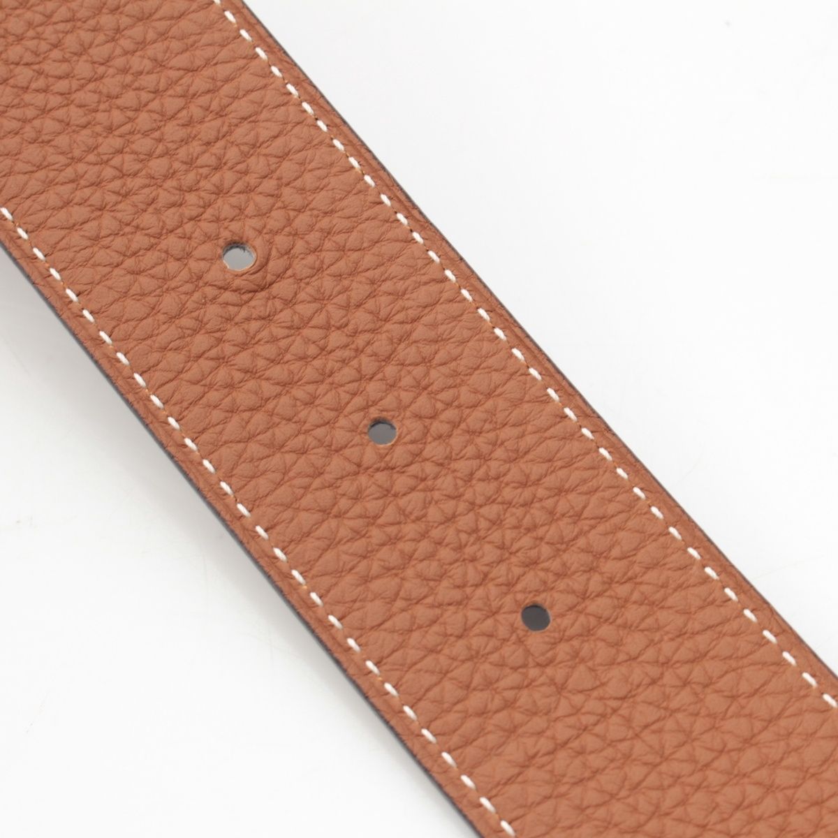 Hermes Box Calf Togo Hd'ancre Reversible 38 Belt Black Gold 90 — view 7