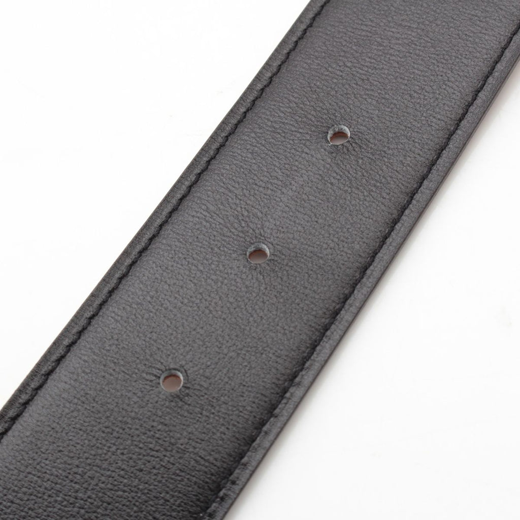 Hermes Box Calf Togo Hd'ancre Reversible 38 Belt Black Gold 90 — view 5