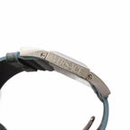 Versace Watch Quartz Analog 2 Hand Leather Band Medusa Light Blue Silver Color — view 8