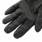 Hermes Princess Kelly Gloves Cadena Lamb Leather Mink 6 Black Brown YT — view 7