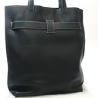 Loewe Vertical Belt Tote Black Grain Calf Leather with Cloth Shipping — view 3