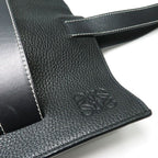 Loewe Vertical Belt Tote Black Grain Calf Leather with Cloth Shipping — view 4