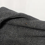 Prada Wool Triangle Logo Gray Messenger Bag Length Adjustable — view 3