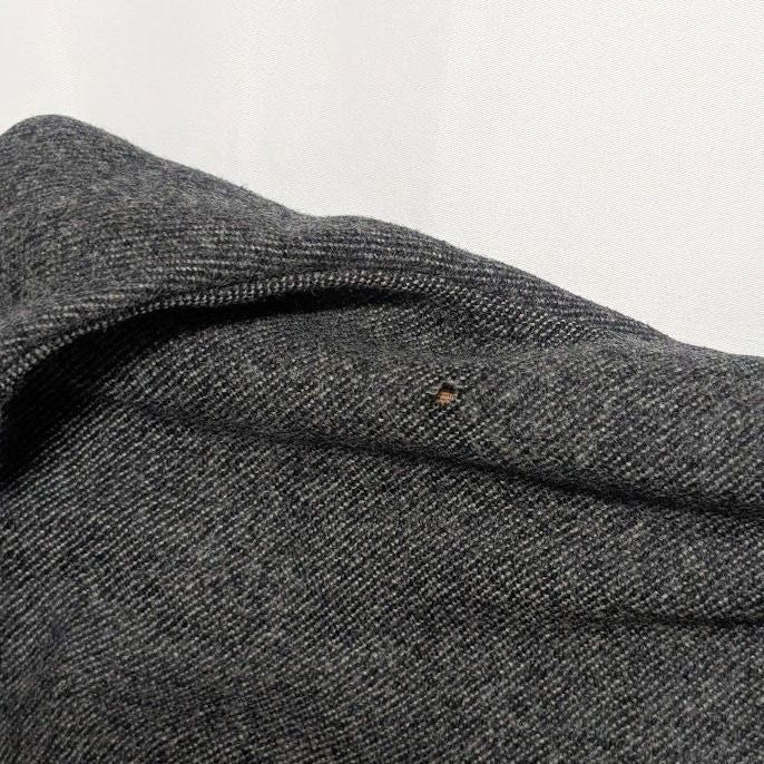 Prada Wool Triangle Logo Gray Messenger Bag Length Adjustable — view 3
