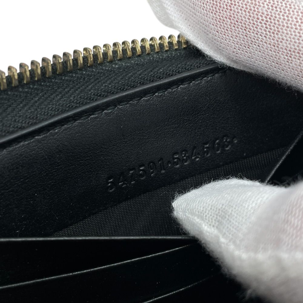 Gucci Wallet Zip Around Logo Leather Black Classic Sophisticated — view 9