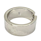 Fendi FF Motif Logo Ring Silver Metal Sophisticated Presence Mode Couple — view 8