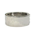 Fendi FF Motif Logo Ring Silver Metal Sophisticated Presence Mode Couple — view 2