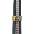 Fendi FF Motif Logo Ring Silver Gold Metal Sophisticated Presence Mode — view 9
