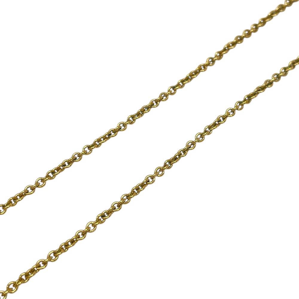 Fendi Is FF Logo Long Necklace Pendant Gold Rhinestone Classic Glamorous — view 7