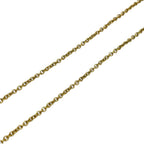 Fendi Is FF Logo Long Necklace Pendant Gold Rhinestone Classic Glamorous — view 7