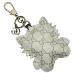 Gucci Besties Charm Key Ring Key Holder Gold Metal Leather Sophisticated — view 2
