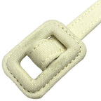 Dior Thin Belt Narrow White Leather Sophisticated Simple Looks Great — view 2