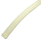 Dior Thin Belt Narrow White Leather Sophisticated Simple Looks Great — view 8