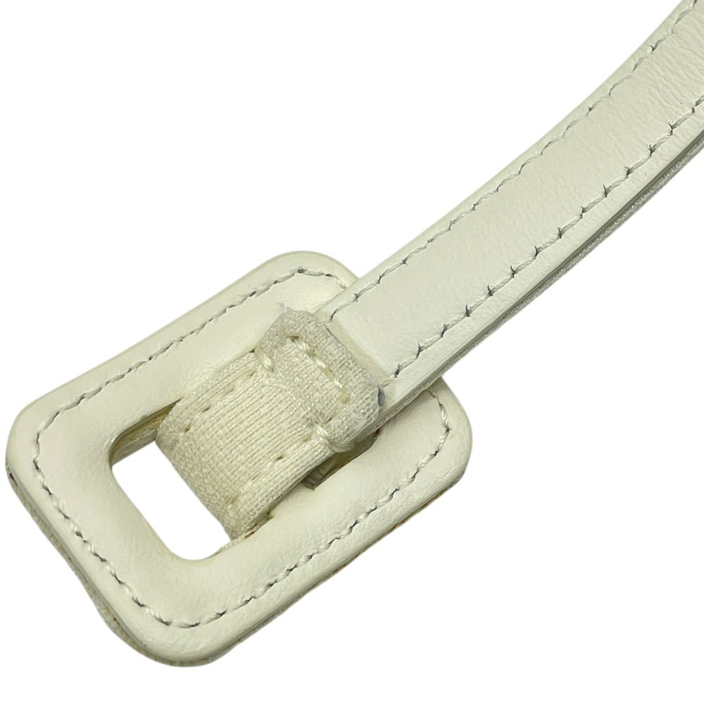 Dior Thin Belt Narrow White Leather Sophisticated Simple Looks Great — view 3