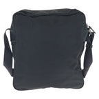 Prada Tessuto Black Silver Nylon Shoulder Bag — view 2
