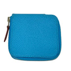 Hermes Azap Mini Silk in Veau Coin Purse Blue Nord — view 3