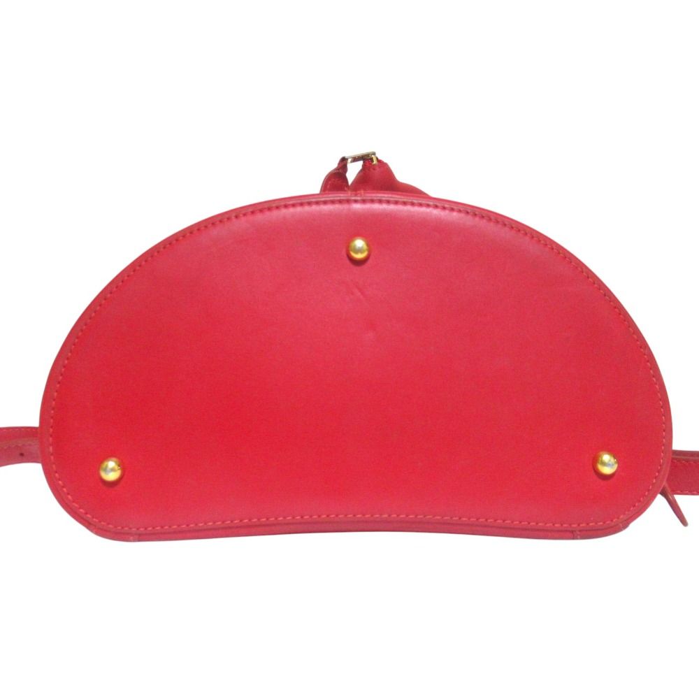 Loewe Vintage Anton Leather Backpack Red Gold — view 3
