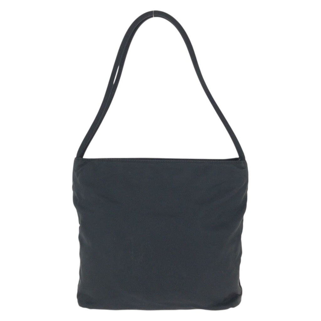 Prada Tessuto Black Silver Nylon Tote Shoulder Bag — view 2