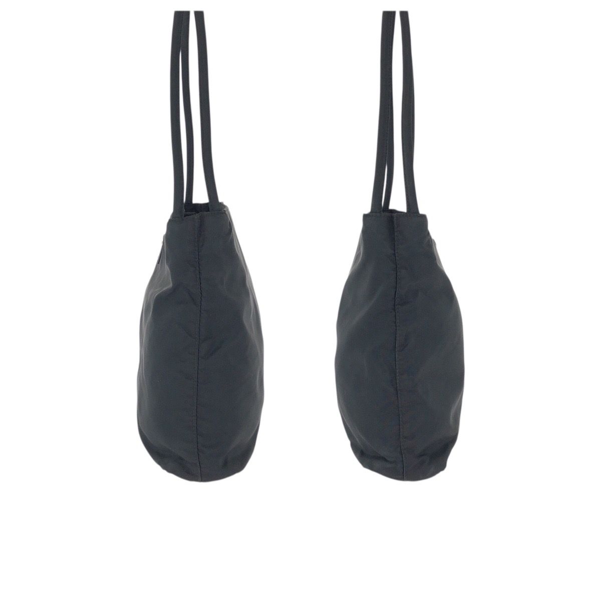 Prada Tessuto Black Silver Nylon Tote Shoulder Bag — view 8