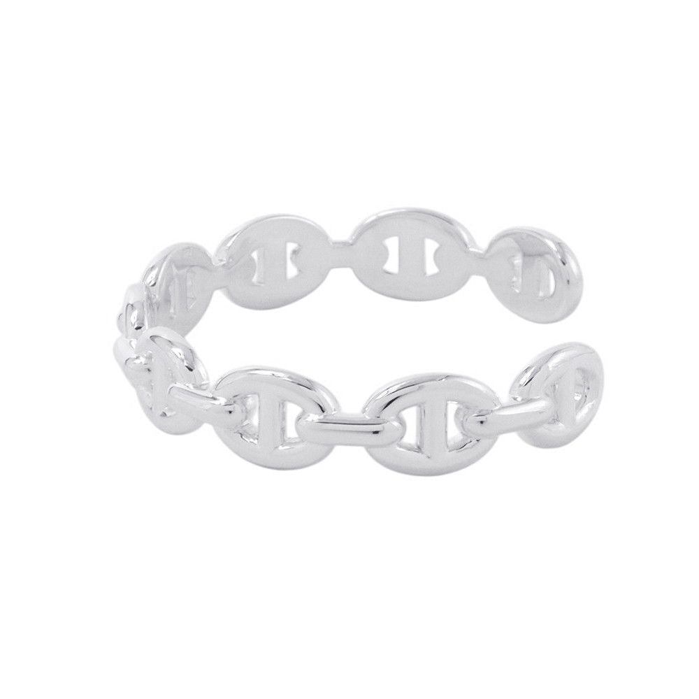 Hermes Bracelet Chaine D'ancre Bangle Silver — view 2