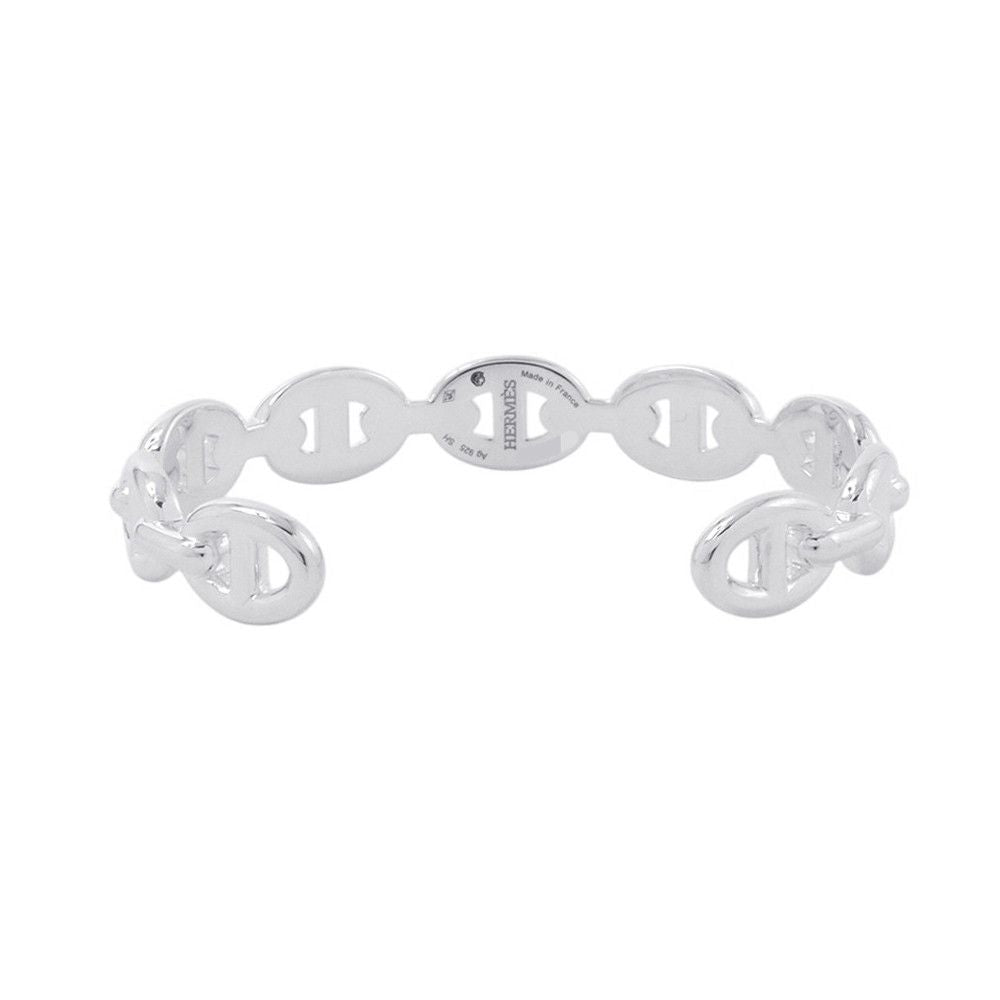 Hermes Bracelet Chaine D'ancre Bangle Silver — view 3