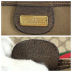 Gucci Vintage Sherry Line Beige Gold GG Supreme Canvas Tote — view 4