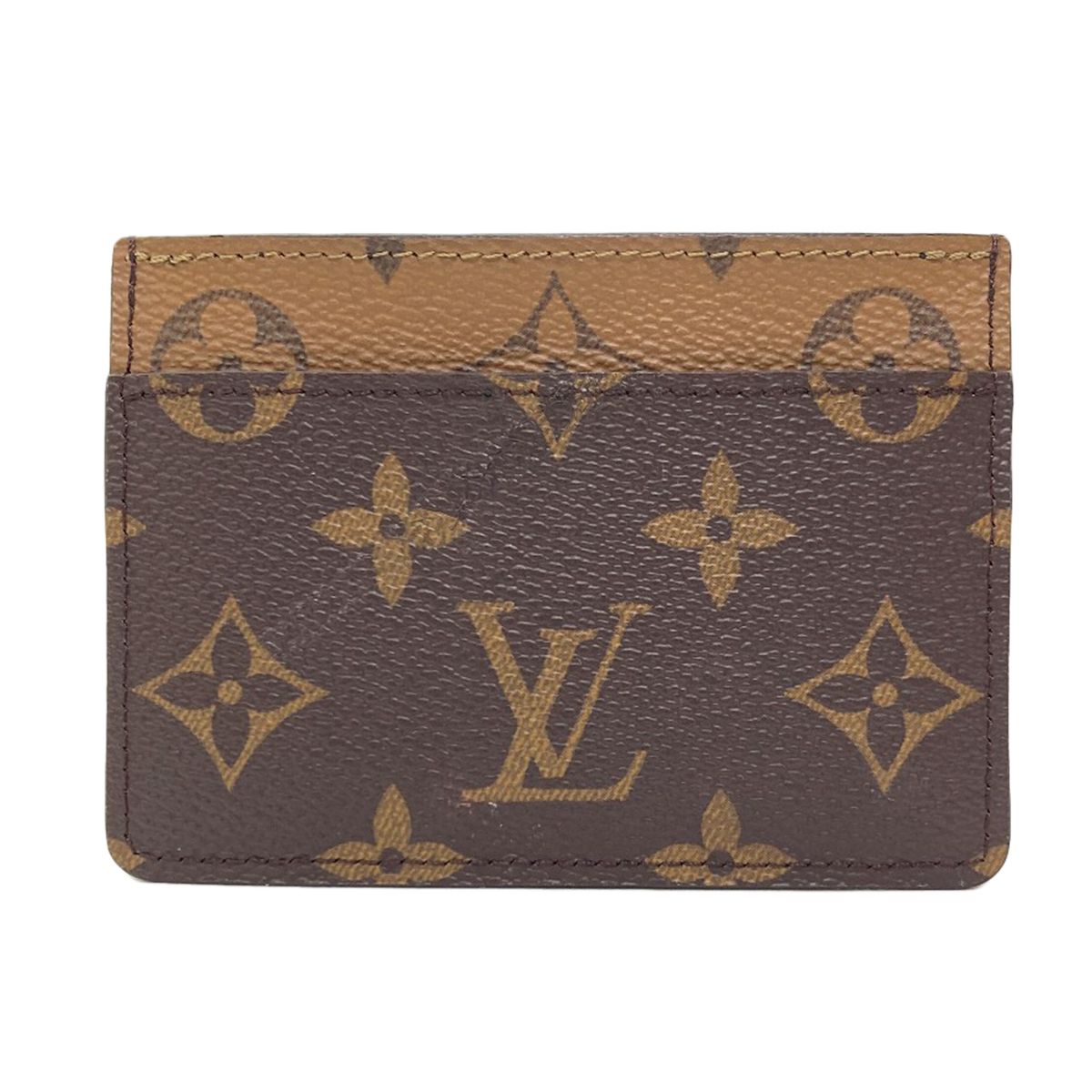 Louis Vuitton Porte Carte de Fine Card Case Monogram Canvas — view 2