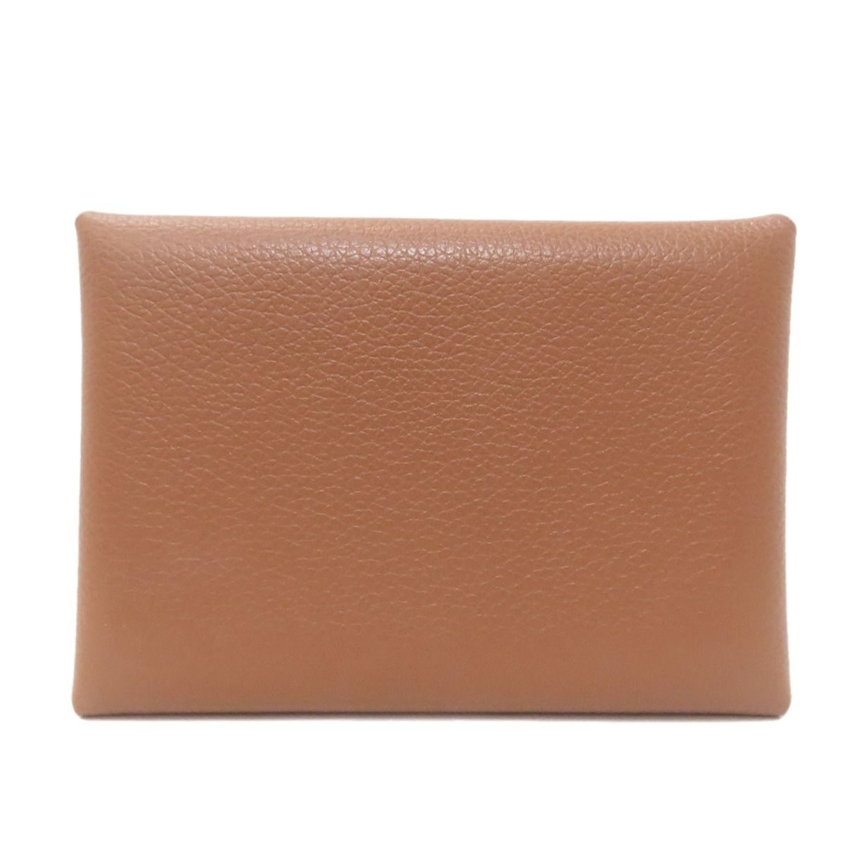 Hermes Calvi Duo Silver Card Case Calf — view 2