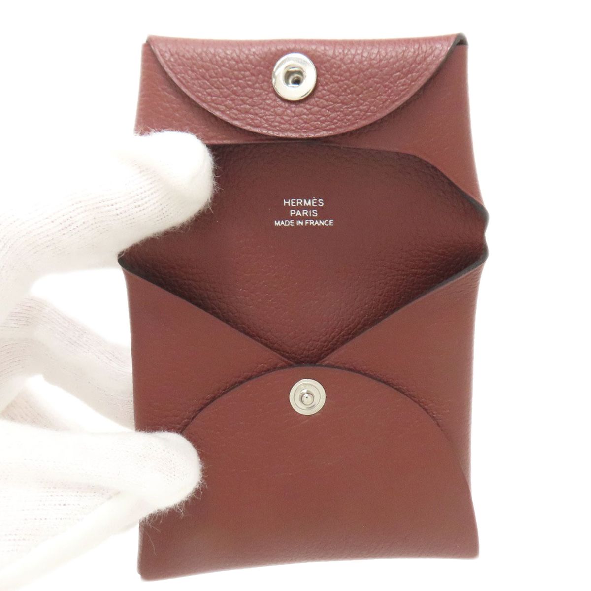 Hermes Bastia Silver Coin Case Evercolor — view 4