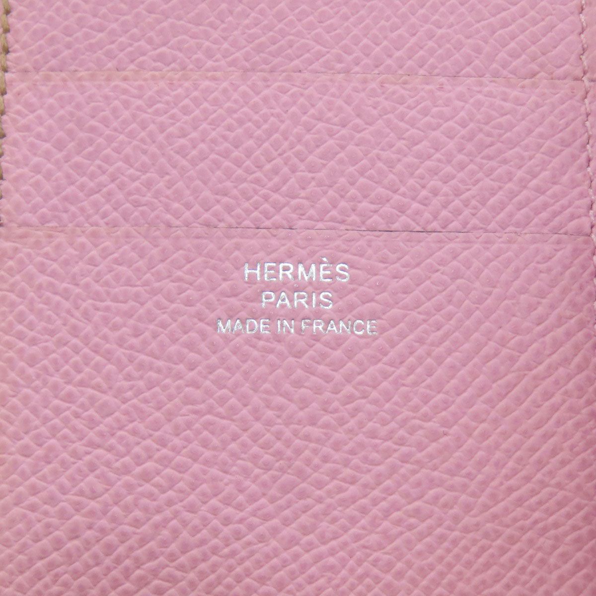 Hermes Bearn Combiner Verso Silver Bifold Wallet Epsom — view 7