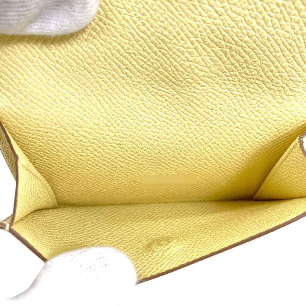 Hermes Bearn Mini Silver Coin Case Epsom — view 6