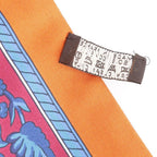 Hermes Maxi Twill Indian Hunting Chasse en Inde Silk Red Scarf — view 7