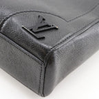 Louis Vuitton Vertical Tote 2-Way Shoulder Taiga Black Handbag — view 5
