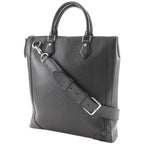 Louis Vuitton Vertical Tote 2-Way Shoulder Taiga Black Handbag — view 2