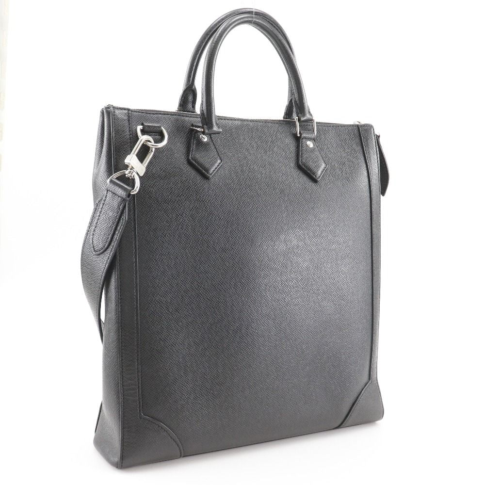 Louis Vuitton Vertical Tote 2-Way Shoulder Taiga Black Handbag — view 3