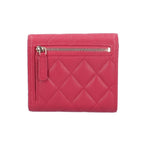 Chanel Quilted Trifold Wallet Caviar Leather — view 2