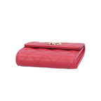Chanel Quilted Trifold Wallet Caviar Leather — view 4