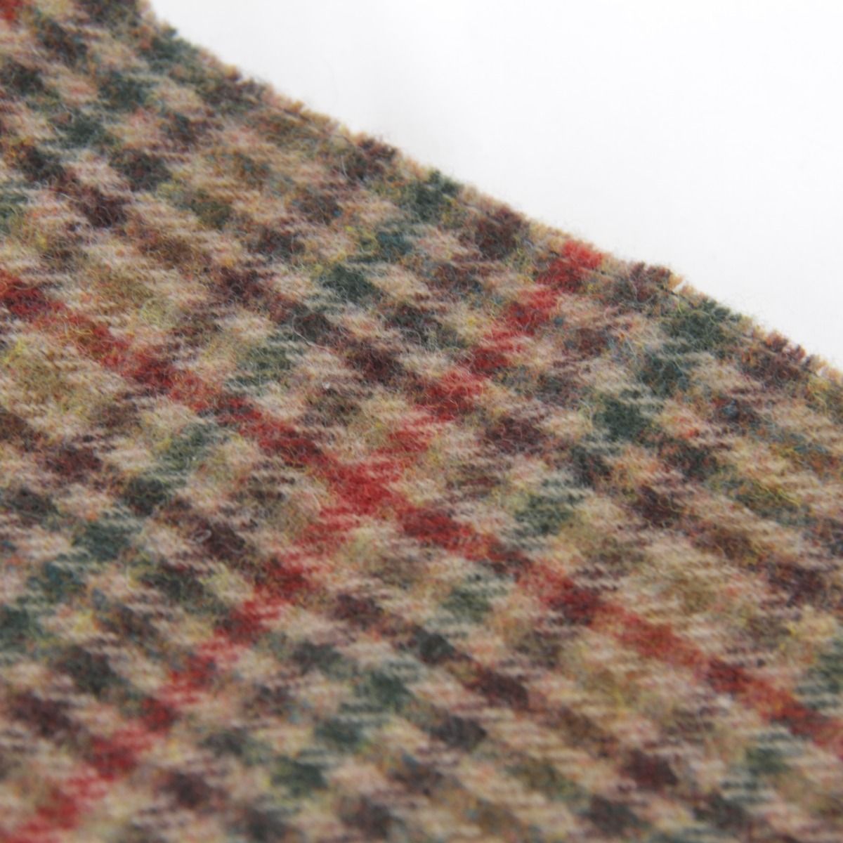 Dior Plaid 100% Lambswool Scarf Brown High — view 5