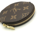 Louis Vuitton Monogram Porte Monnaieron Round Coin Purse Wallet — view 6