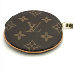 Louis Vuitton Monogram Porte Monnaieron Round Coin Purse Wallet — view 3