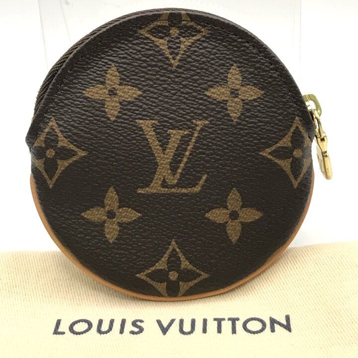Louis Vuitton Monogram Porte Monnaieron Round Coin Purse Wallet — view 2